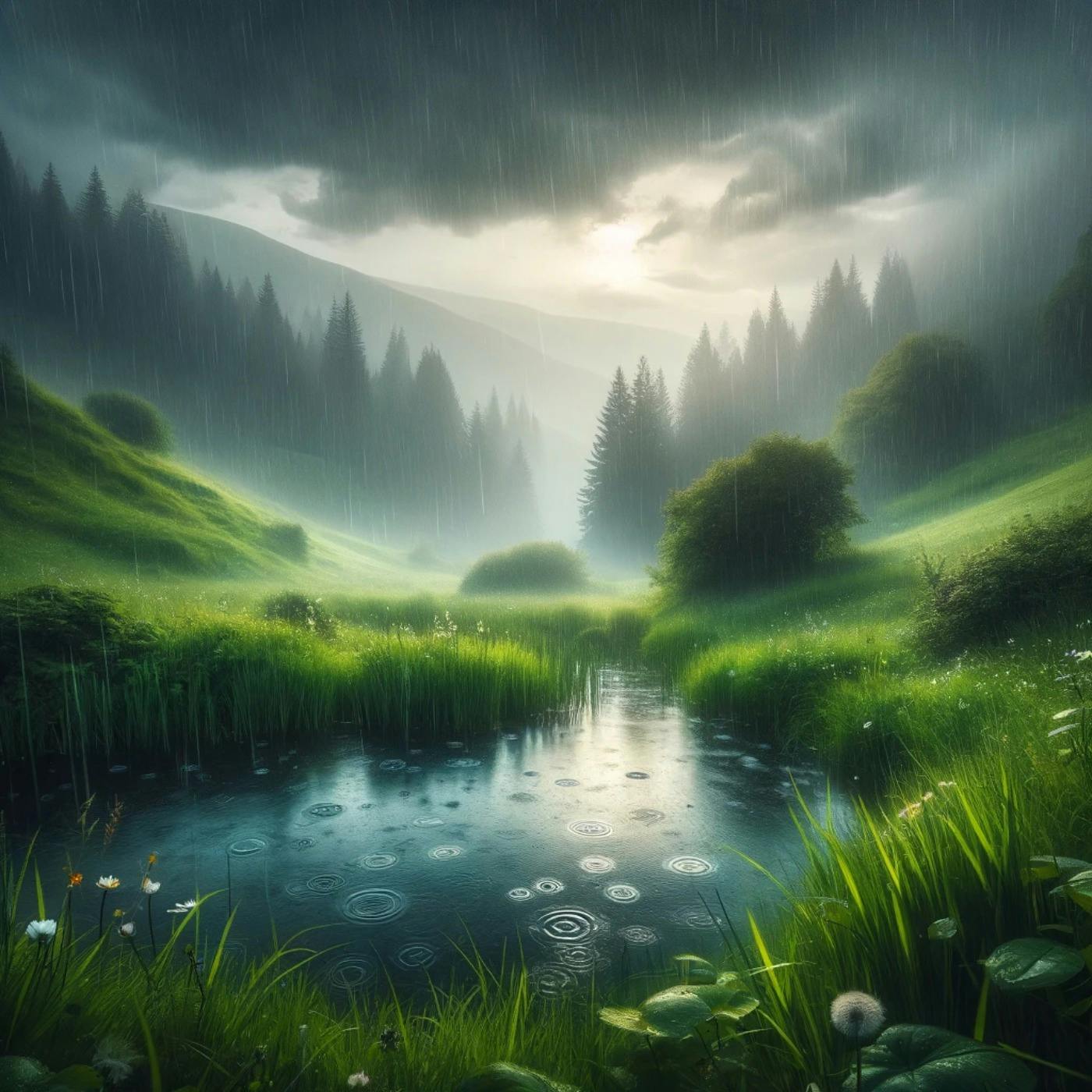 ️ Sanfter Regenschauer: Die Beruhigende Melodie des Regens
