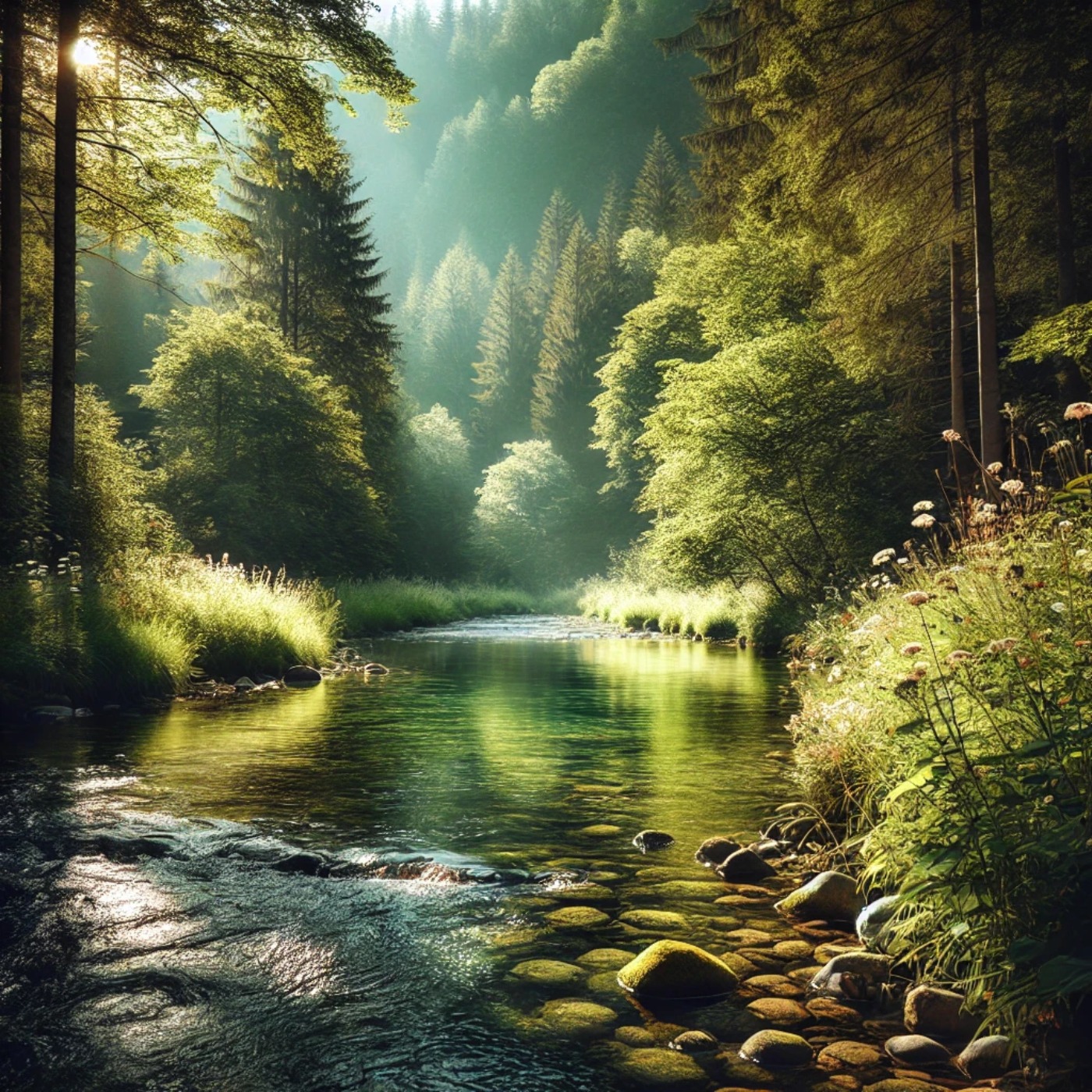  Le doux murmure d'une rivière pour calmer l'esprit