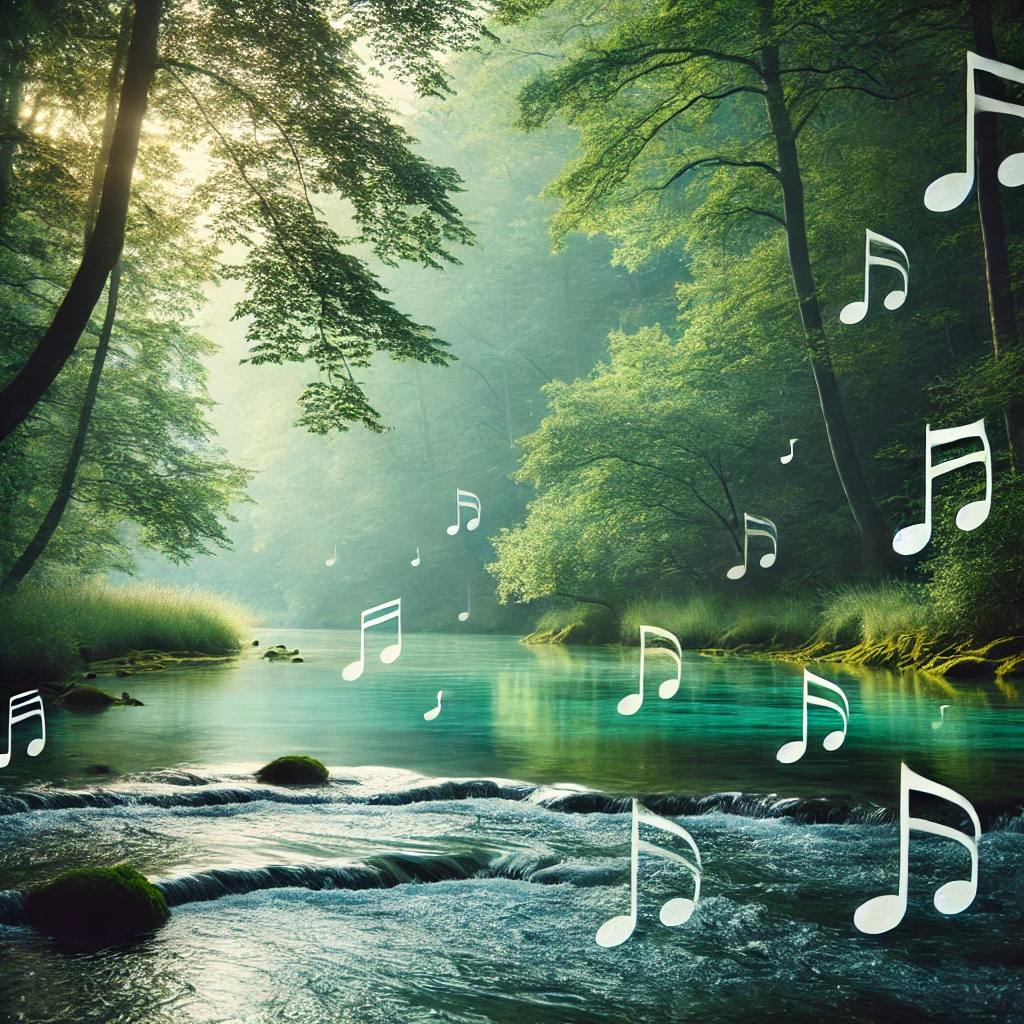  Der Klang von WASSER und Sanfter MUSIK Beruhigt den GEIST und Fördert Erholsamen SCHLAF
