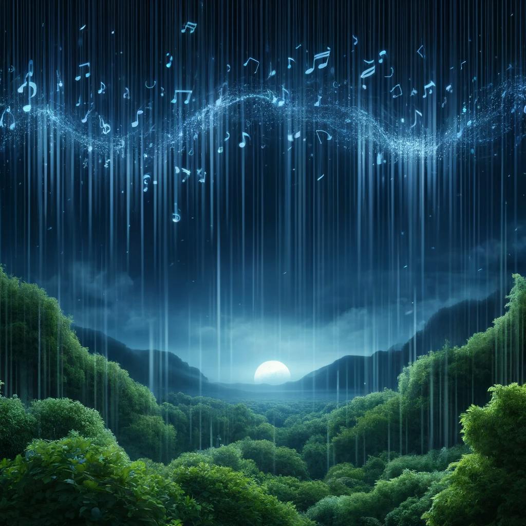 ️ Hören Sie den REGEN und beruhigende MUSIK für einen friedlichen SCHLAF