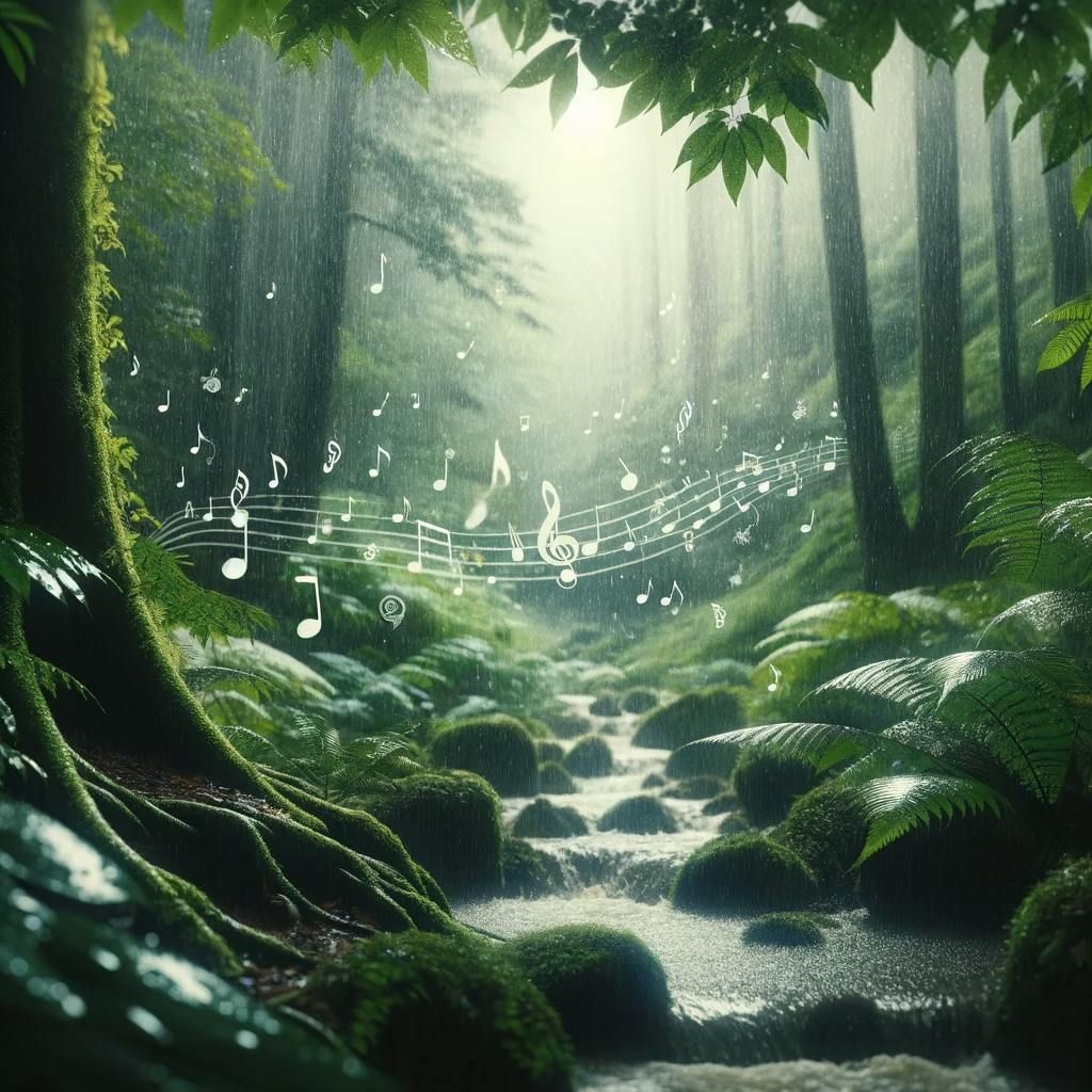 ️ REGEN im WALD und SANFTE MELODIE, Verbündete für Ihr nächtliches WOHLBEFINDEN