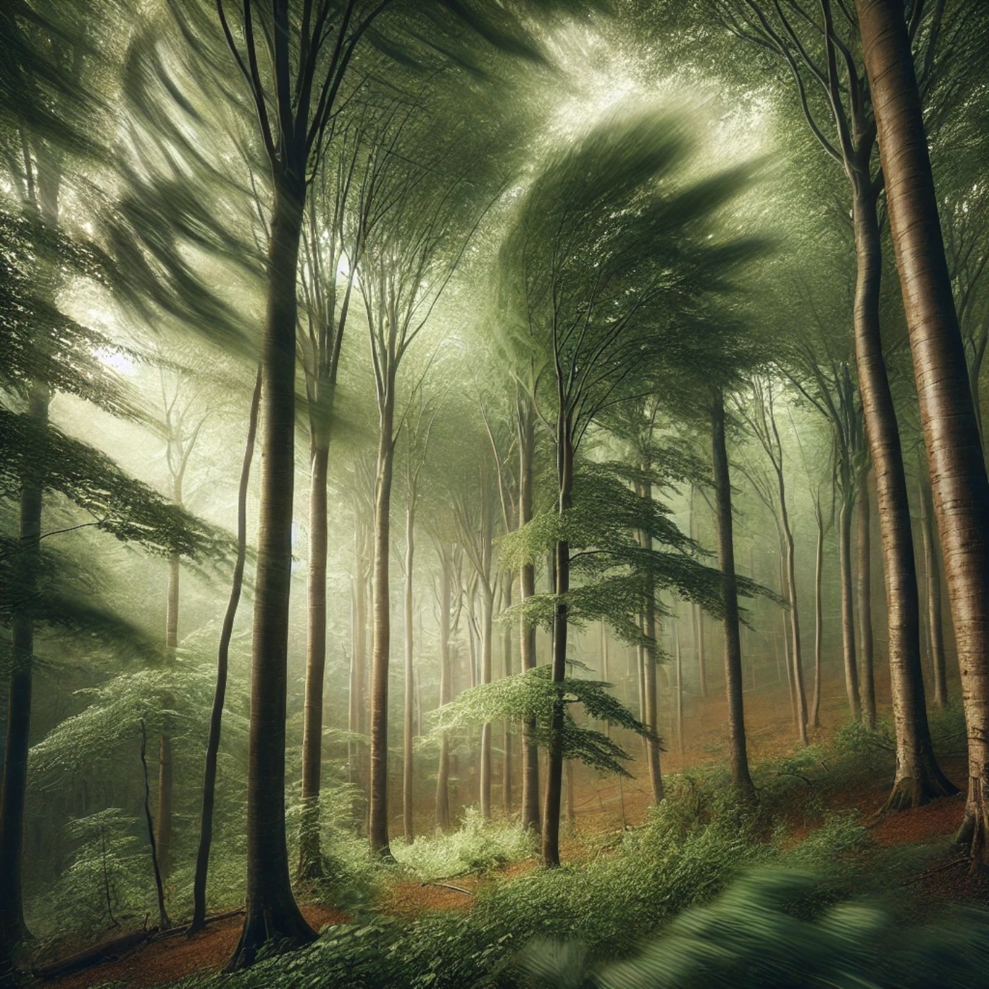 Escucha el viento en un BOSQUE para un sueño profundo y reparador