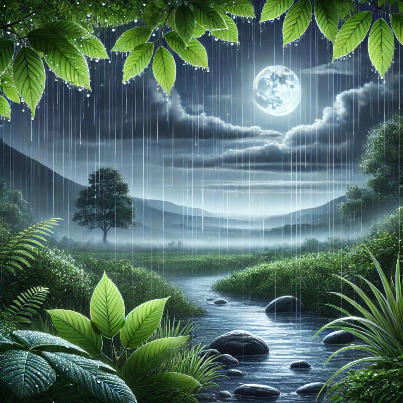 ️ Lluvia suave cayendo, calmando tu mente y cuerpo