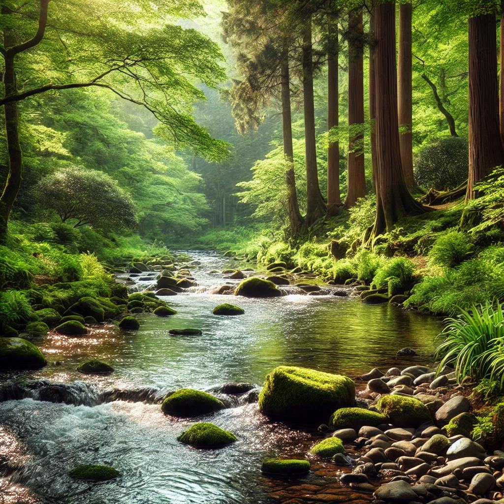  Escucha el suave CORRIENTE del río para una relajación profunda