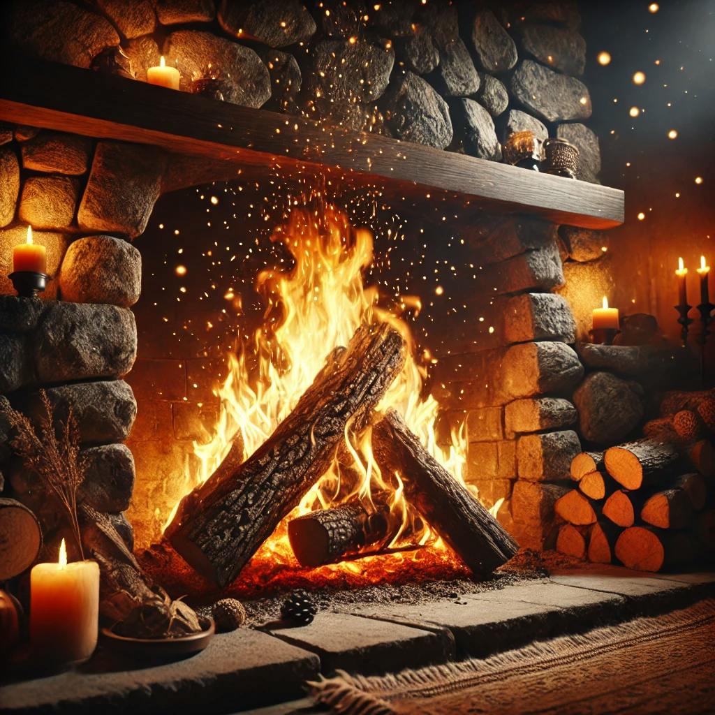 El SONIDO de un GRAN FUEGO Relajante para una NOCHE TRANQUILA y un RÁPIDO DORMIR