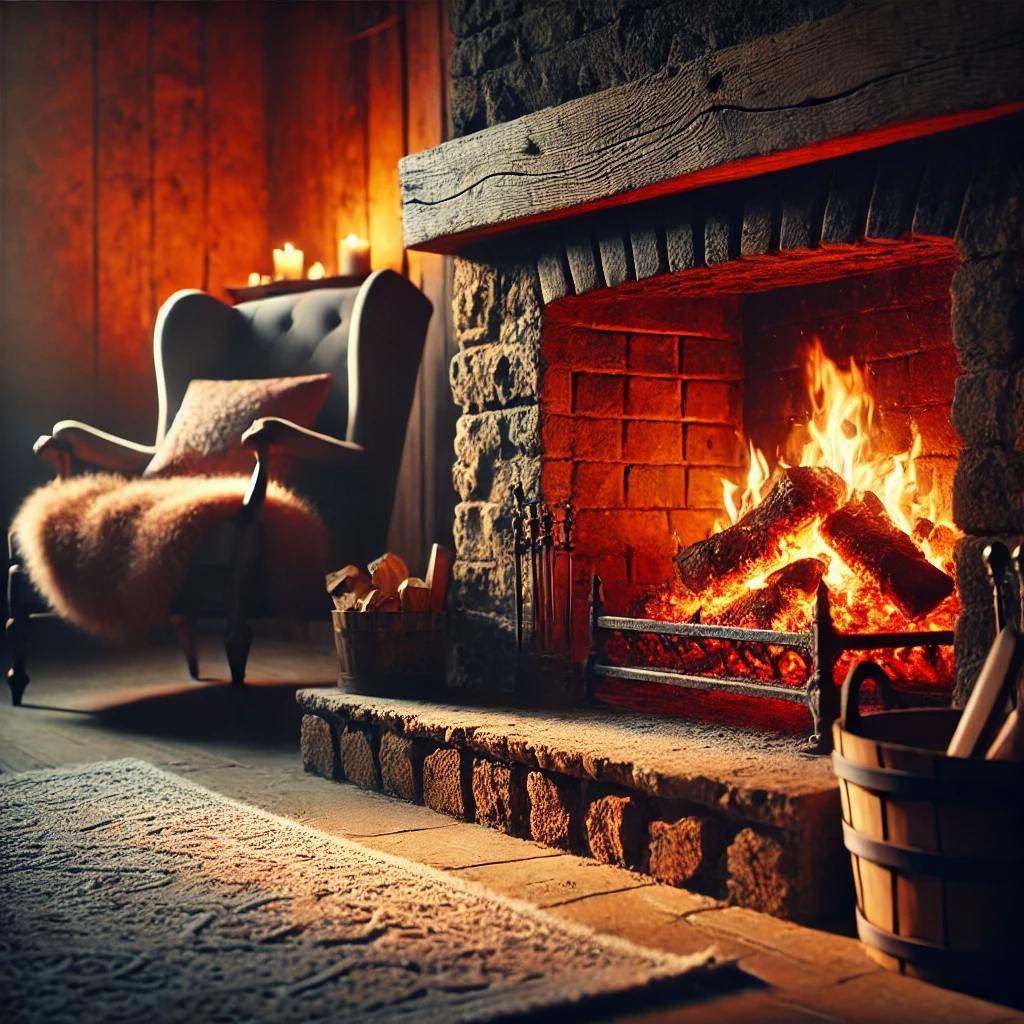 Un FUEGO de chimenea suave para calmar la mente