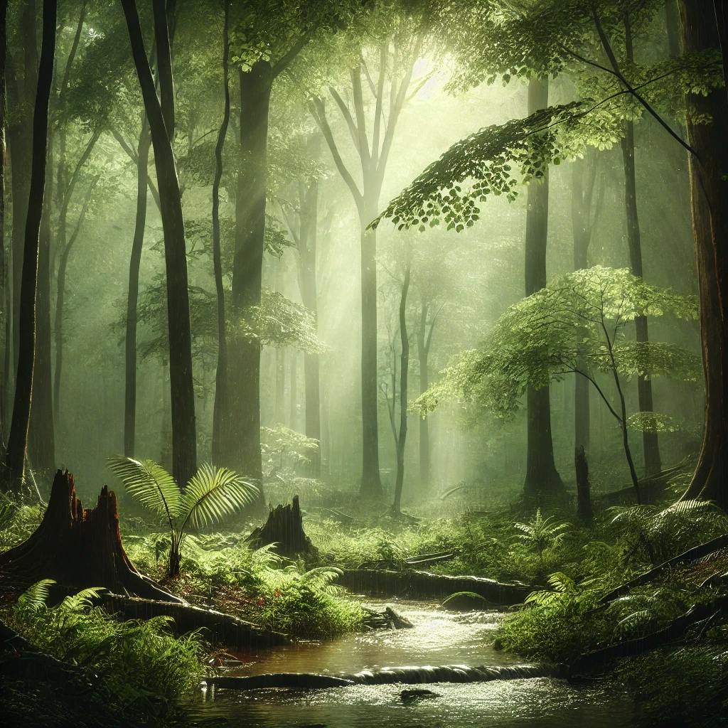 ️ La LLUVIA Suave en el Bosque Calma la MENTE, Mejorando la Calidad del SUEÑO