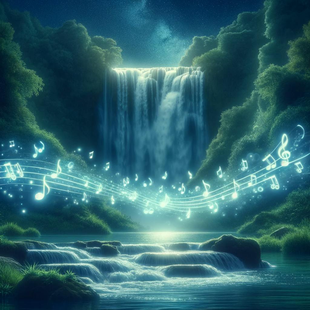  Duerme Profundamente con el Murmullo Calmante de una CASCADA y una MÚSICA Suave Revitalizante