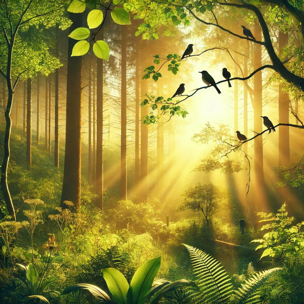 Chants d'OISEAUX apaisants dans la FORÊT pour une nuit sereine