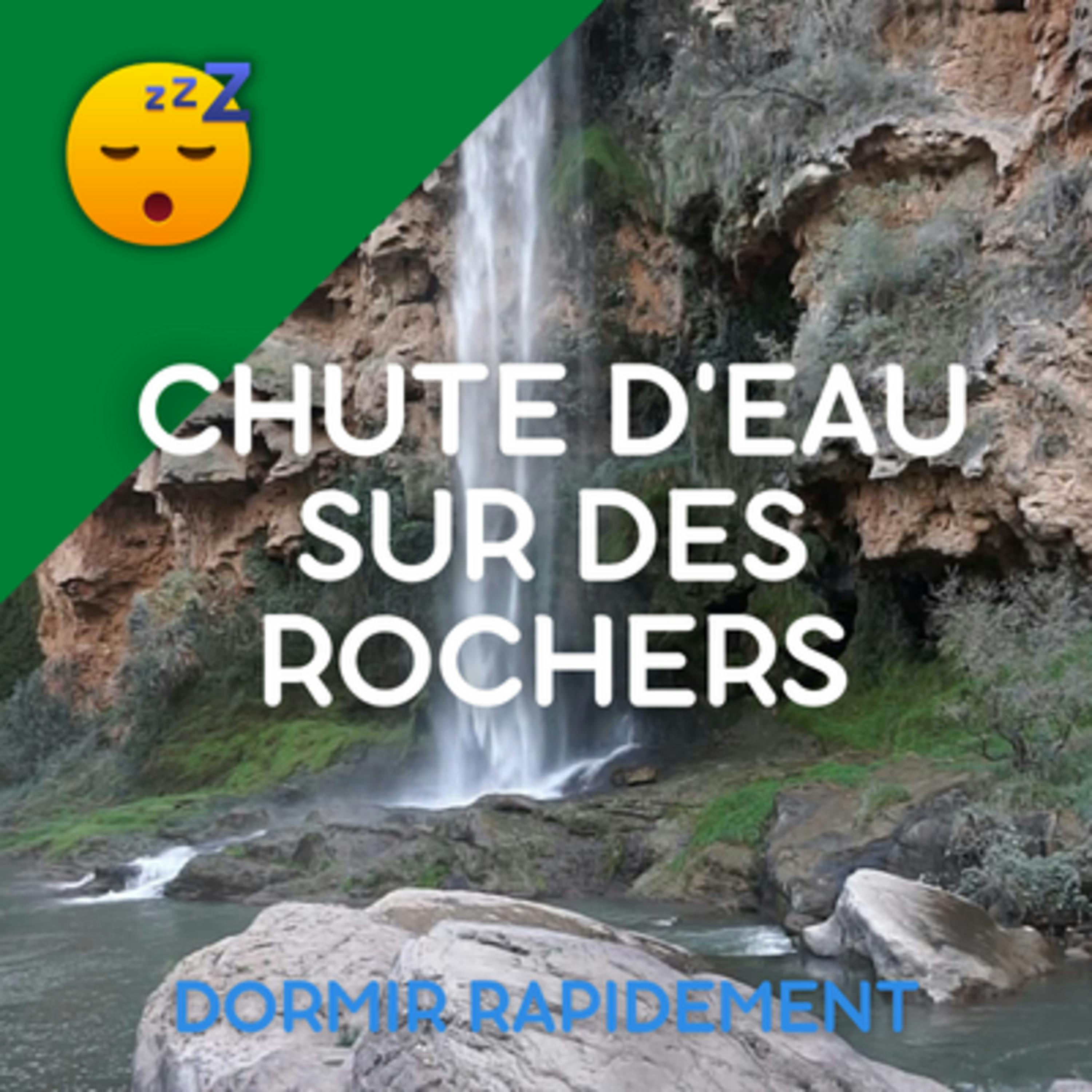 CHUTE D'EAU sur les ROCHERS avec MUSIQUE pour le SOMMEIL