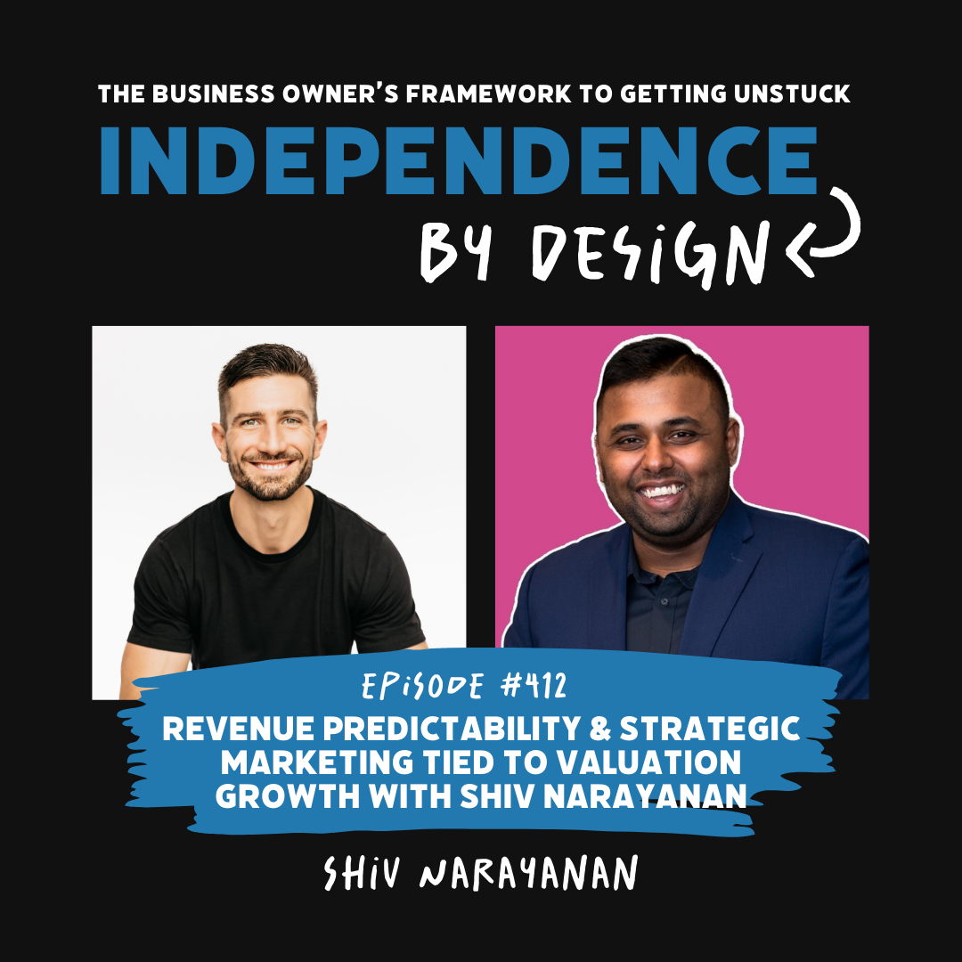 #412: Revenue Predictability & Strategic Marketing Tied to Valuation Growth with Shiv Narayanan