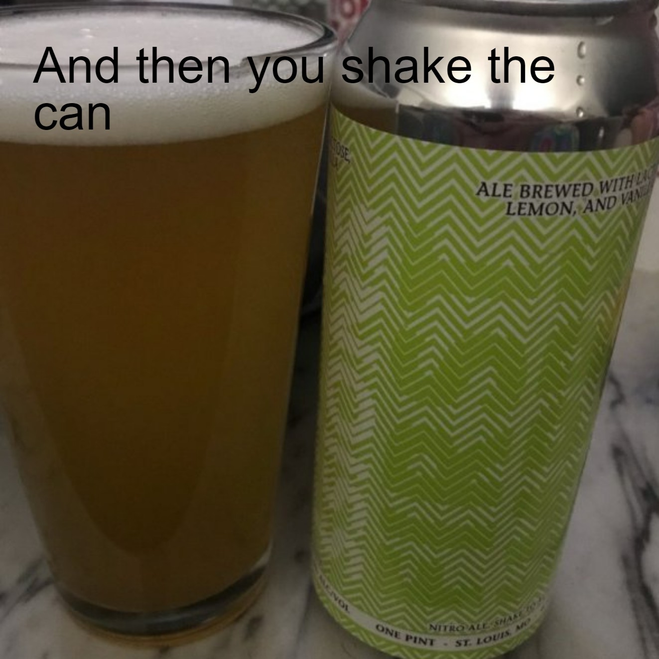 And then you shake the can