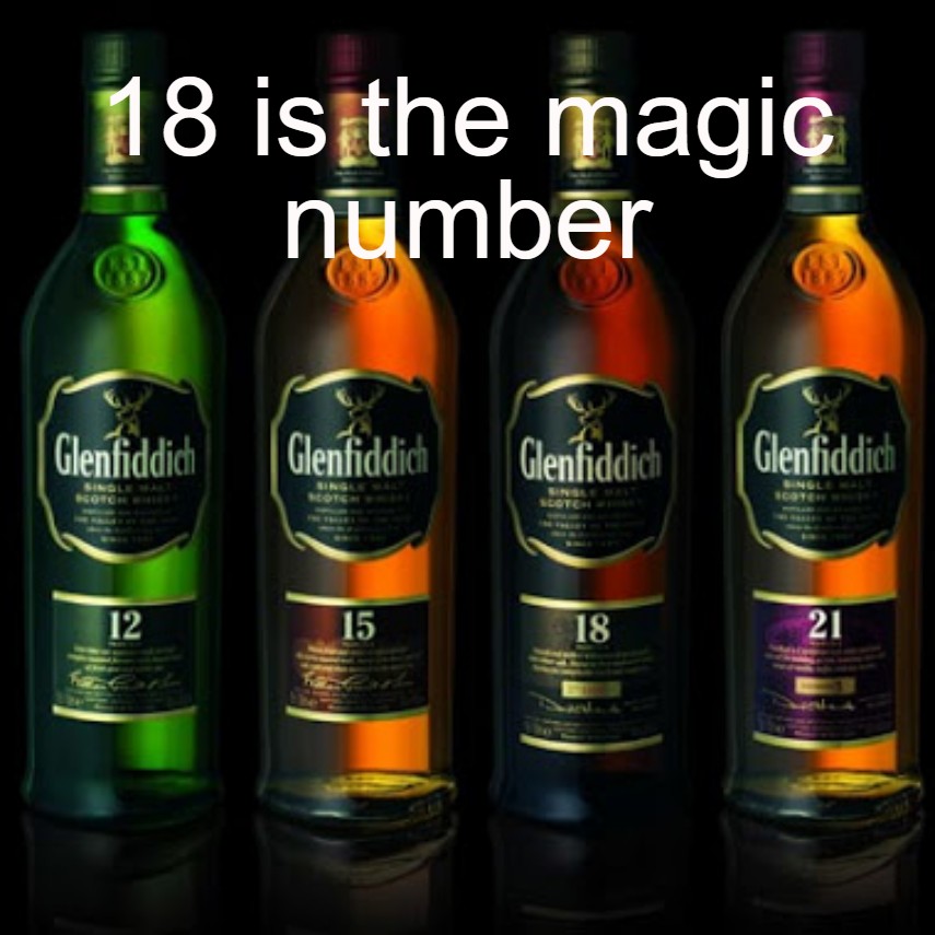 18 is the magic number