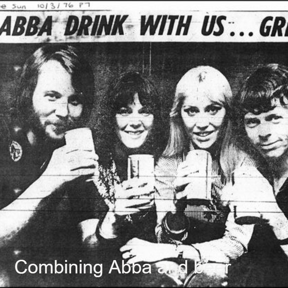 Combining Abba and beer