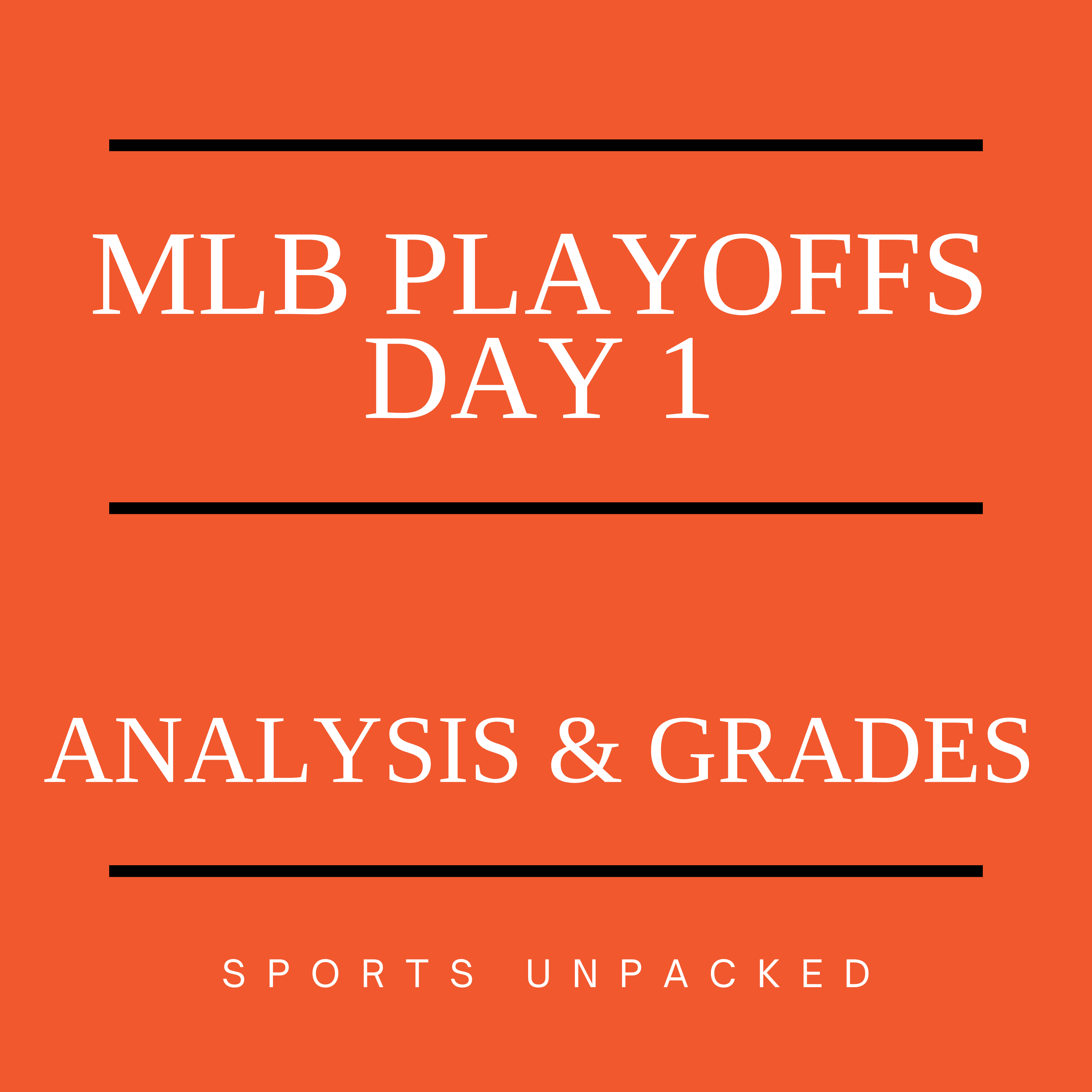 MLB playoffs day 1 Recap