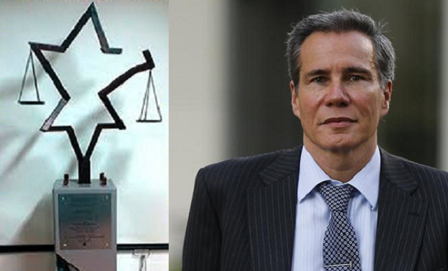Un monumento al fiscal Nisman Z''L en Israel, con Irene Krokowsky