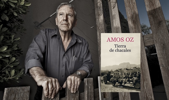 "Tierra de chacales" de Amos Oz, con su editor Julio Guerrero