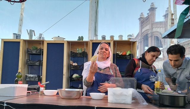 La chef drusa Nora Haseisi en "Navideña. La Feria Internacional de las culturas"