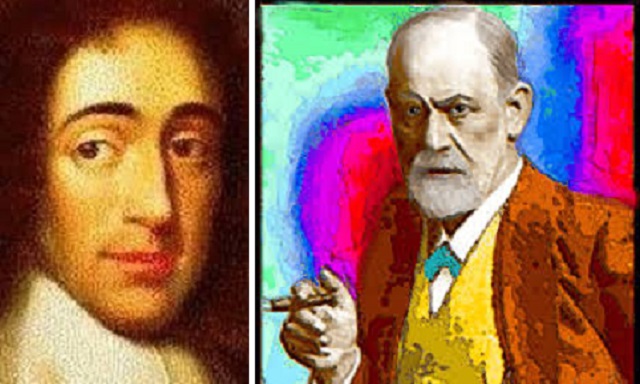 "Baruj Spinoza y Sigmund Freud. Ensayo sobre el estado, la cultura, la felicidad y el prójimo", con su autor Pablo Freinkel