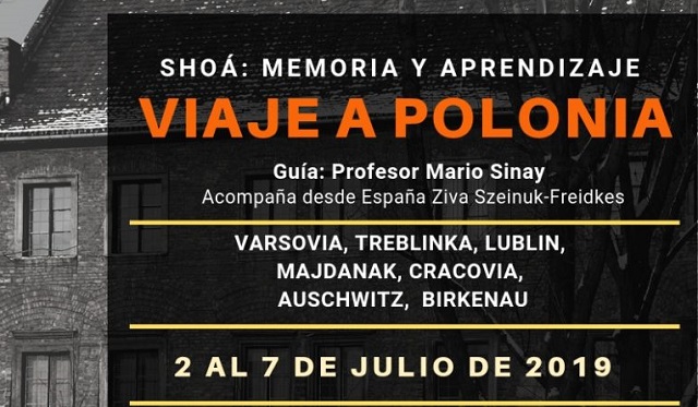 "Shoá: memoria y aprendizaje. Viaje a Polonia" con Ziva Szeinuk-Freidkes