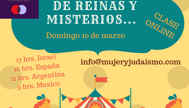 De reinas y misterios: una clase online sobre Purím con Ethel Barylka