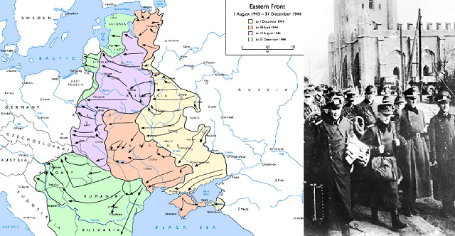 El avance soviético sobre Polonia y Prusia