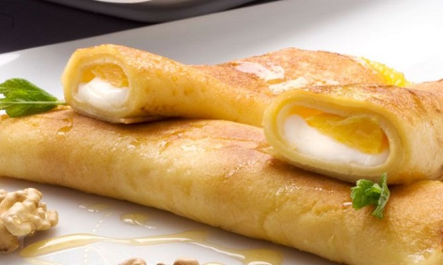 Crepes de queso y racuchy
