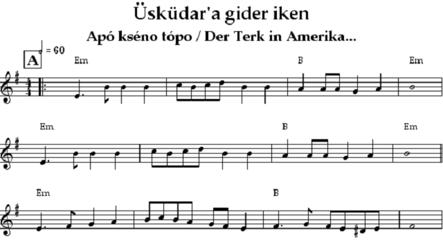 Las peripecias de una melodía turca en el cancionero sefardí