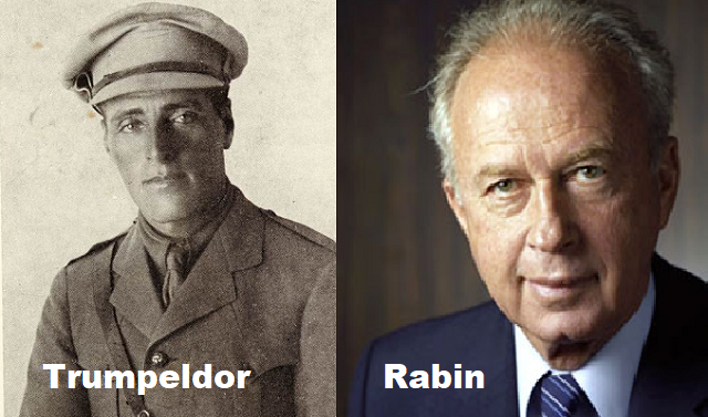 Dos cuasi centenarios: 101 años de la muerte de Trumpeldor y 99 del nacimiento de Rabin