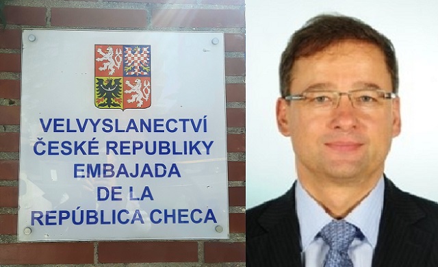 Con el embajador de la República Checa en España, Ivan Jančárek