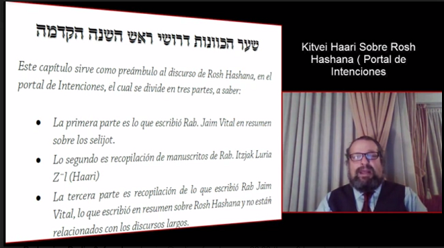 Estudiando el discurso de Haarí Hakadosh - Rosh Hashaná (1)