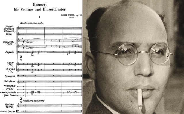 Concierto para violín y orquesta de vientos de Kurt Weill