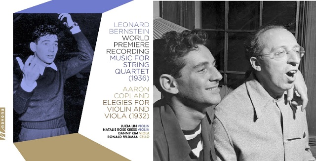 Una obra de juventud inédita de Leonard Bernstein, y otra poco conocida de su amigo y mentor Aaron Copland