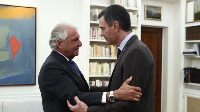 Reunión de Pedro Sánchez con Isaac Benzaquen sobre la situación de los judíos tras incidentes antisemitas