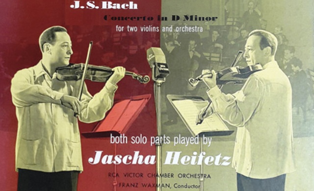 Jascha Heifetz en dúo consigo mismo