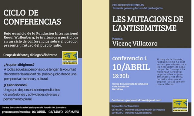 Un nuevo ciclo de conferencias sobre antisemitismo en Barcelona, con Maya Mahler