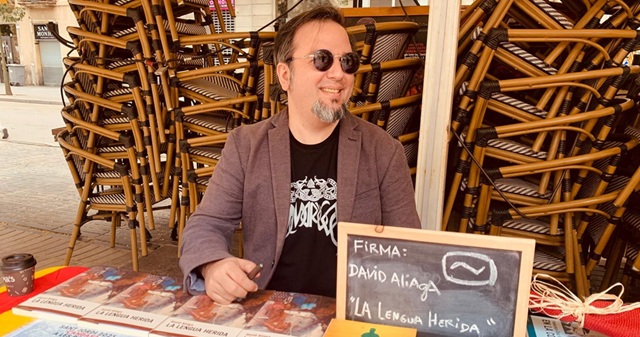 "La lengua herida", con su autor David Aliaga