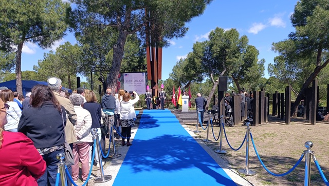 Acto de Yom Hashoá (Monumento a las Víctimas del Holocausto, Parque Juan Carlos I, Madrid, 27/4/2025)