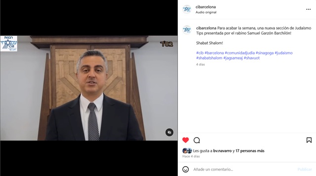 Mayo de actividad e identidad en la Comunidad Israelita de Barcelona (CIB)