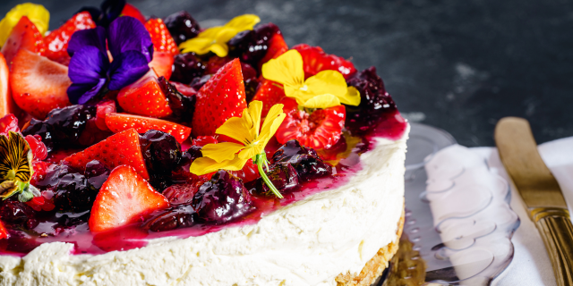 En Shavuot, tarta de queso horneada