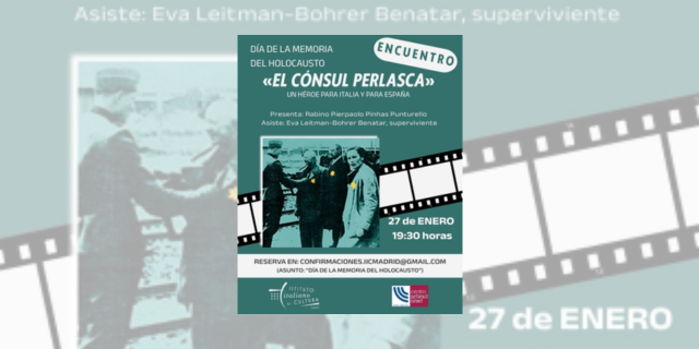 Encuentro "El cónsul Perlasca" en el Instituto Italiano de Cultura de Madrid