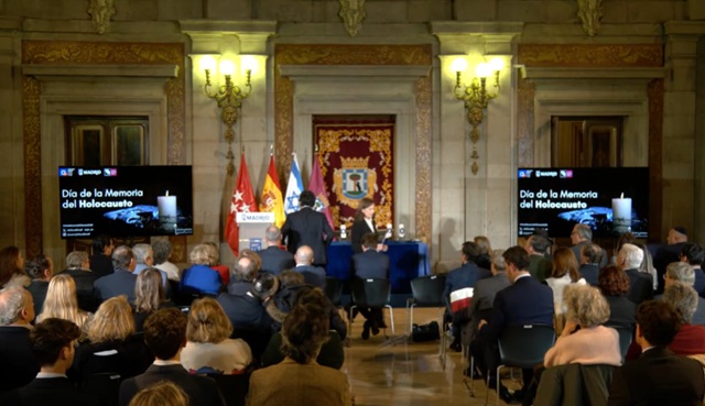 Acto por el Día Internacional en Memoria de las Víctimas del Holocausto en el Ayuntamiento de Madrid (28/1/2026)