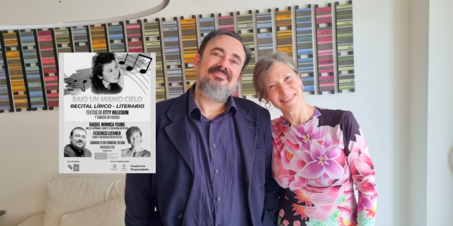 El recital lírico literario "Bajo un mismo cielo", de Winnica y Lechner inspirado en Etty Hillesum