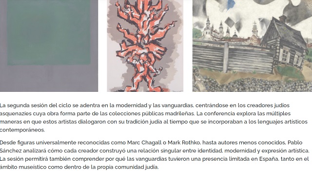 Encuentro sobre arte vanguardista y contemporáneo con Pablo Sánchez en Madrid