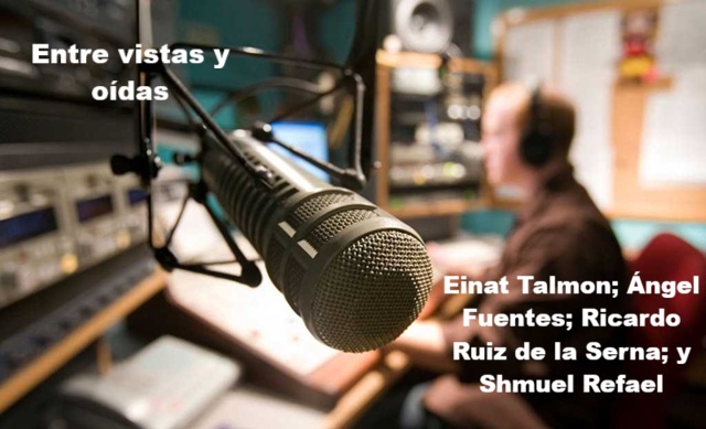 Septiembre 2005: Einat Talmon; Ángel Fuentes; Ricardo Ruiz de la Serna; y Shmuel Refael