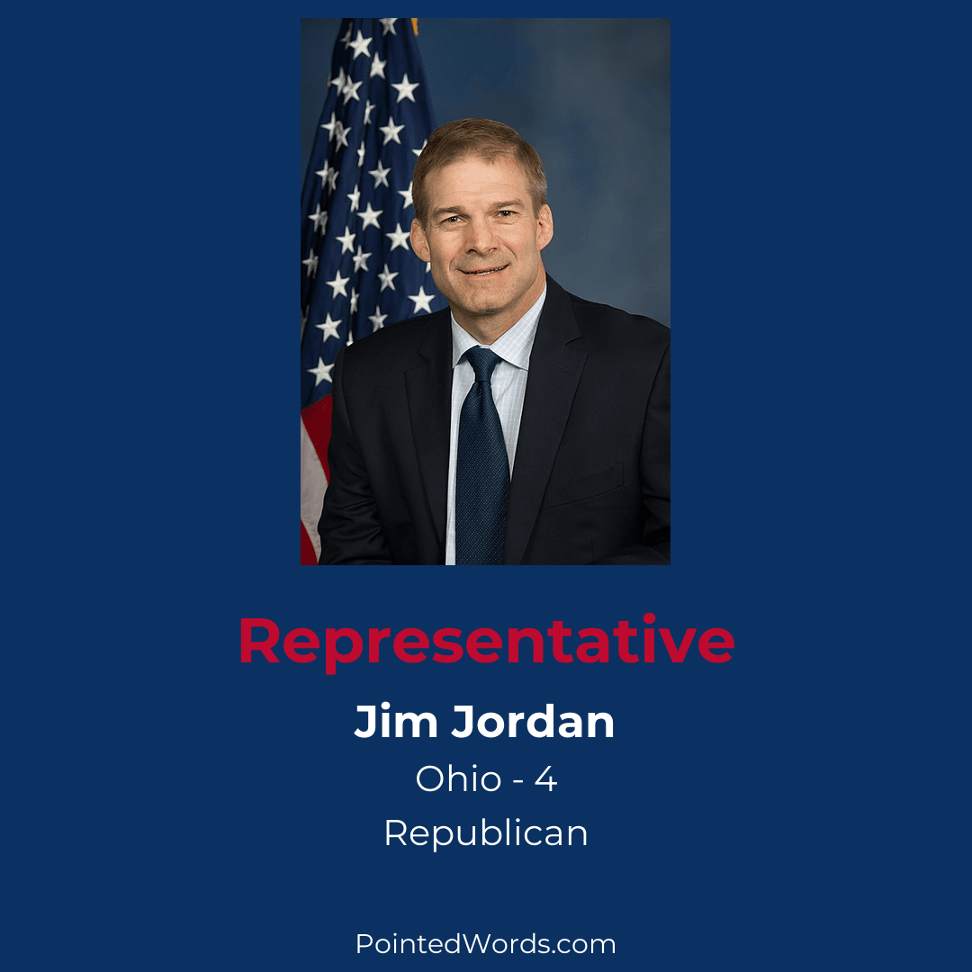 Profile of Republican Representative Jordan from Ohio District 4