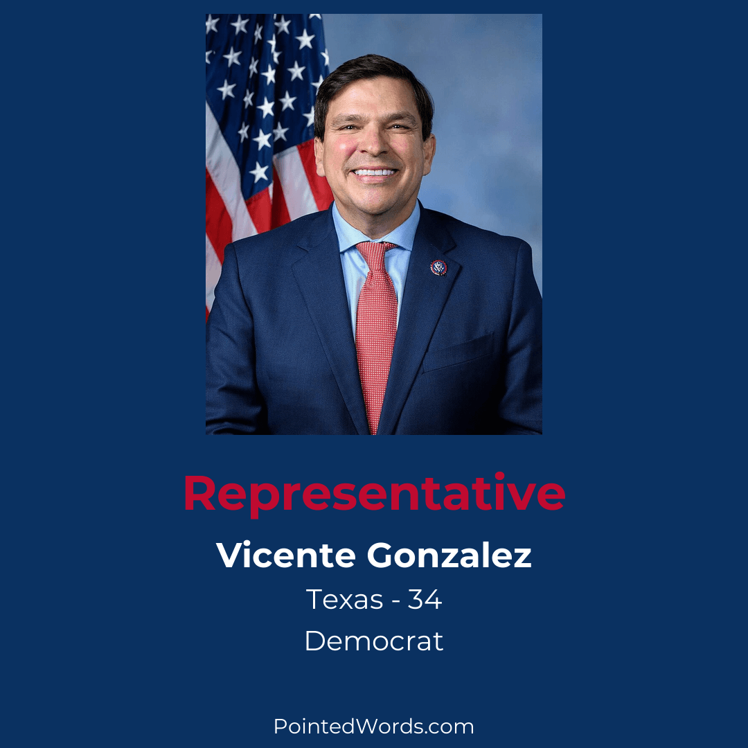 Profile of Democrat Representative Gonzalez from Texas District 34