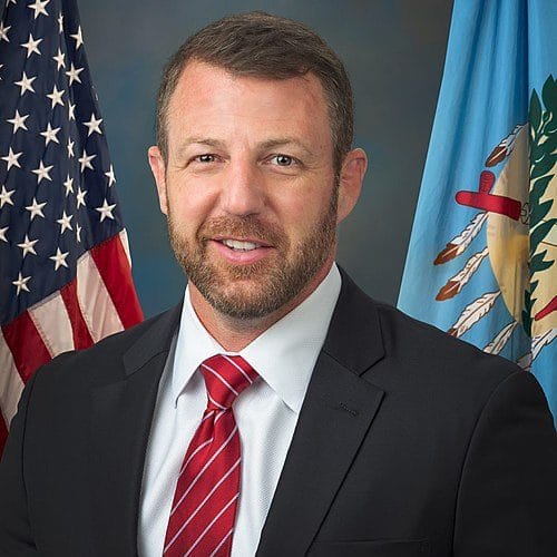 Profile of Republican Senator Mullin from Oklahoma