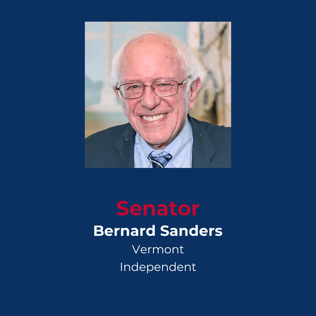 Profile of Independent Senator Sanders from Vermont