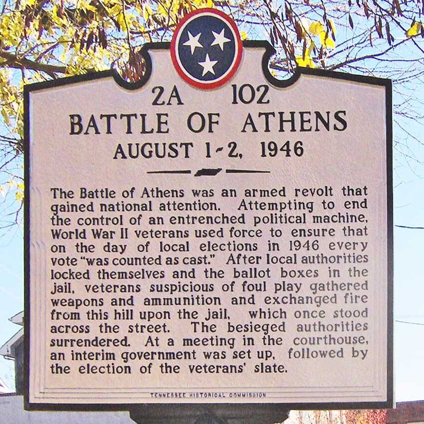 The Nation’s Leaders from Coast to Coast: The Battle of Ballots and Bullets: The Battle of Athens